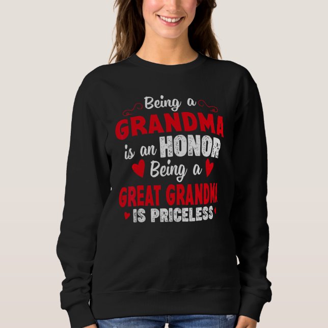 Sudadera Ser Abuela Es Un Honor Ser Abuela Es (Anverso)