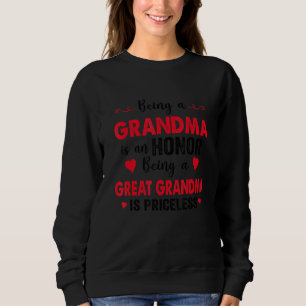 Sudadera Ser Abuela Es Un Honor Ser Abuela Es