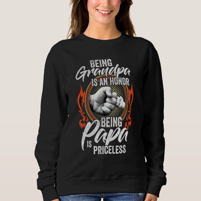 Sudadera Ser Abuelo Es Un Honor Ser Papa Es Precio (Anverso)