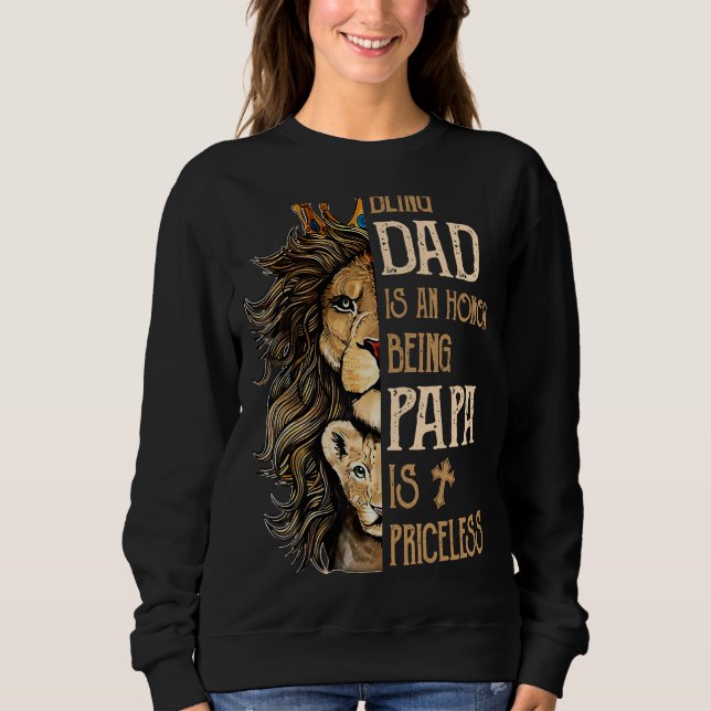 Sudadera Ser Abuelo Es Un Honor Ser Papa No Tiene Precio (Anverso)