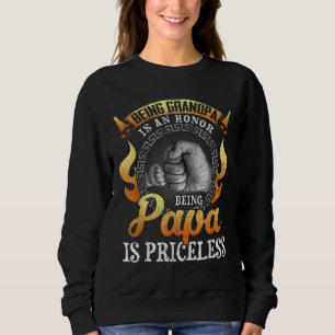 Sudadera Ser abuelo es un honor ser papá no tiene precio