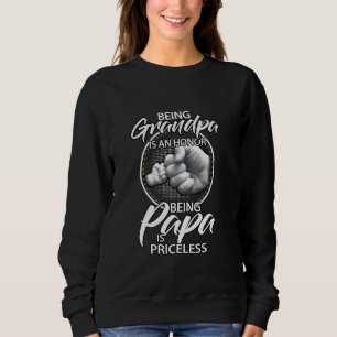 Sudadera Ser Abuelo Es Un Honor Ser Papa No Tiene Precio