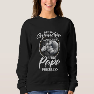Sudadera Ser Abuelo Es Un Honor Ser Papa No Tiene Precio