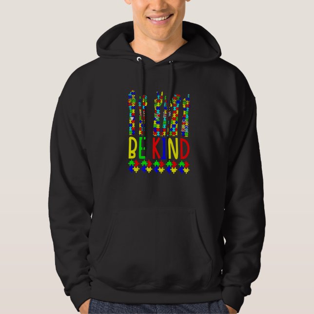 Sudadera Ser amable con la mano del lenguaje de Rótulo habl (Anverso)