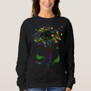 Sudadera Ser Amable Conciencia del Autismo Girasol Mamá Muj