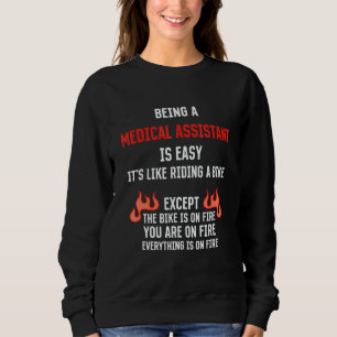 Sudadera Ser Asistente Médico Es Fácil Humor CMA