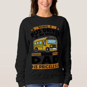 Sudadera ser conductor de autobús es un honor ser papá auto