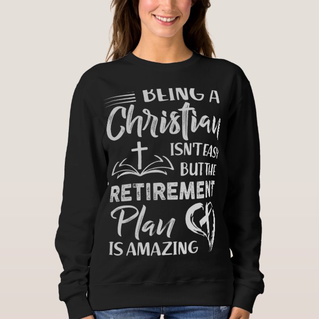 Sudadera Ser cristiano no es fácil Jesucristo Dios 1 (Anverso)