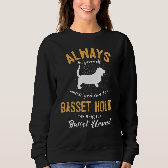 Sudadera Ser Dueño de un Perro Basset Hound (Anverso)