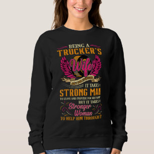 Sudadera Ser Esposa De Camionero Orgullosa Es Esposa De Cam