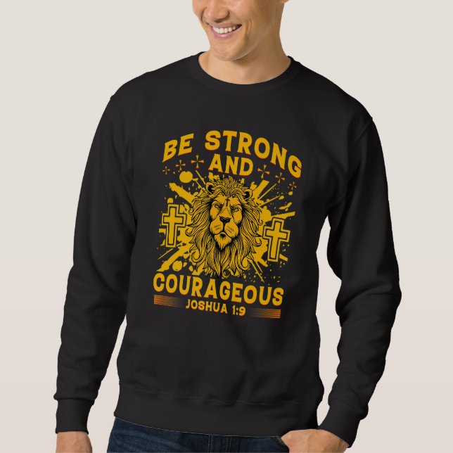 Sudadera Ser fuerte y valiente (Anverso)
