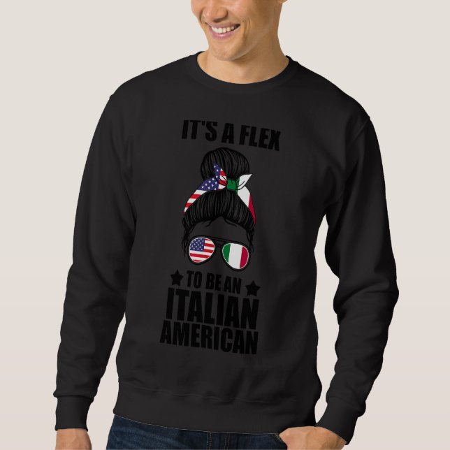 Sudadera Ser italiano es una alternativa (Anverso)