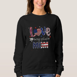 Sudadera Ser Llamado Mamá 4 De Julio Amar Fa De Bandera Est