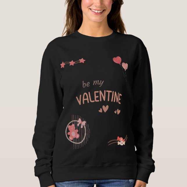 Sudadera ser mi lindo oso de San Valentín (Anverso)