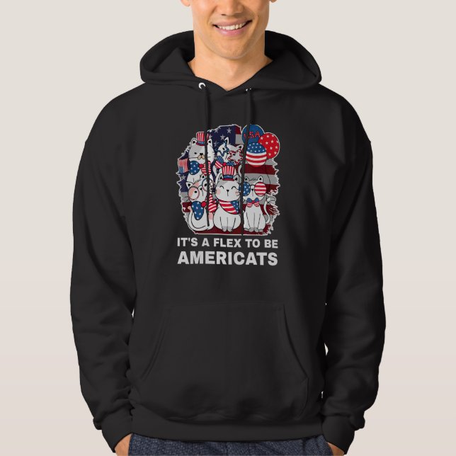 Sudadera Ser norteamericanos es un Flex (Anverso)