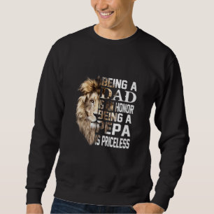 Sudadera Ser Papá Es Honor Pepa Es Un Padres Inpreciable