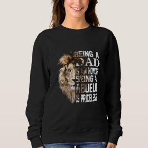 Sudadera Ser Papá Es Un Honor Abuelo Es Un Padre Invalorabl