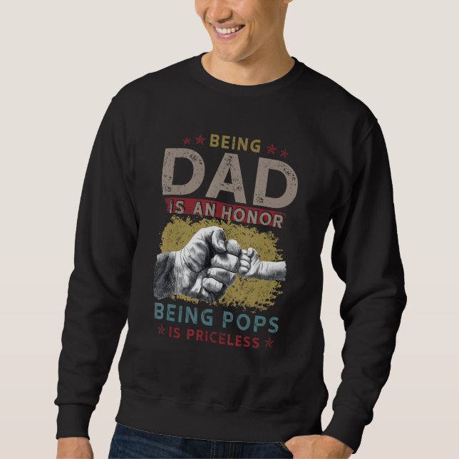 Sudadera Ser Papá Es Un Honor Ser Cop No Tiene Precio 1 (Anverso)