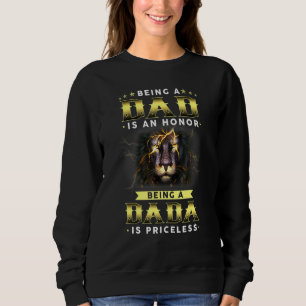 Sudadera Ser Papá Es Un Honor Ser Dadá No Tiene Precio
