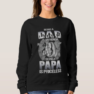 Sudadera Ser Papá Es Un Honor Ser Papa Es Una Fata Sin Prec