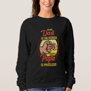 Sudadera Ser Papá Es Un Honor Ser Papa No Tiene Precio