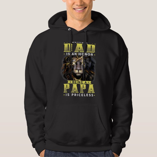 Sudadera Ser Papá Es Un Honor Ser Papa No Tiene Precio (Anverso)