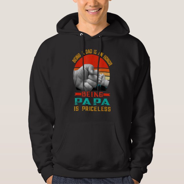 Sudadera Ser Papá Es Un Honor Ser Papa No Tiene Precio (Anverso)