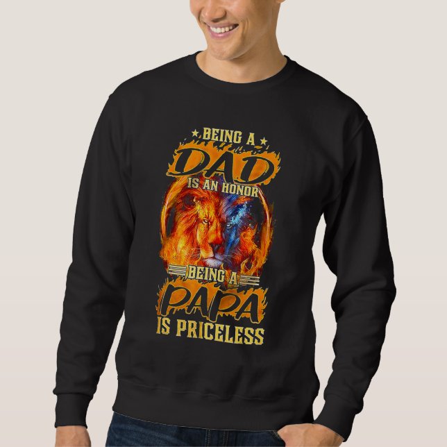 Sudadera Ser Papá Es Un Honor Ser Papa No Tiene Precio (Anverso)
