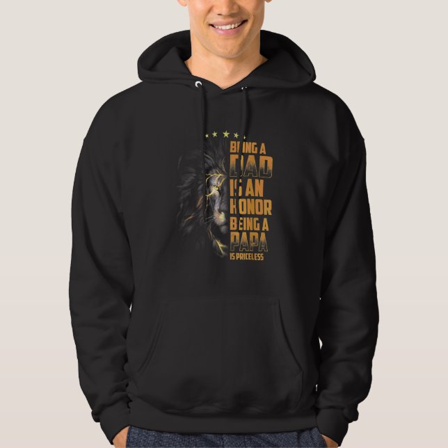 Sudadera Ser Papá Es Un Honor Ser Papa No Tiene Precio (Anverso)