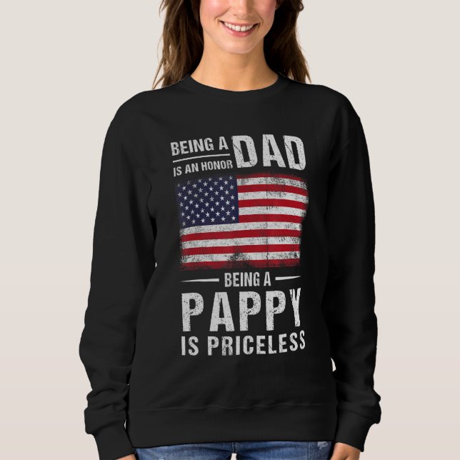 Sudadera Ser Papá Es Un Honor Ser Papel No Tiene Precio U (Anverso)