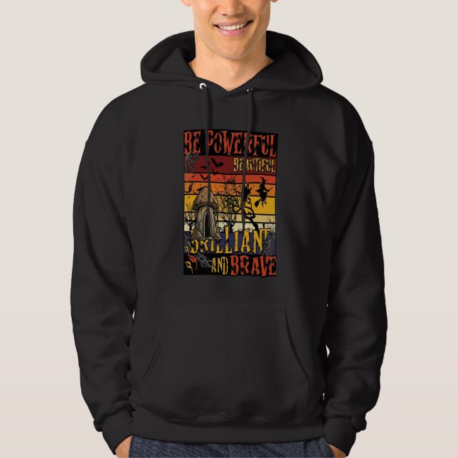 Sudadera Ser Poderoso Hermoso Brillante Hongo de Halloween (Anverso)