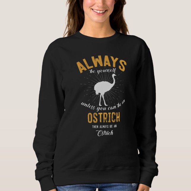 Sudadera Ser un avestruz (Anverso)