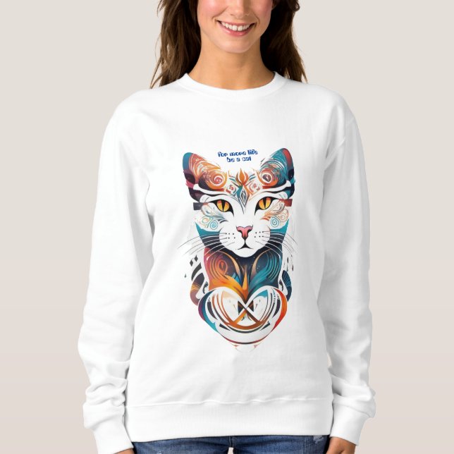 Sudadera Ser un gato (Anverso)