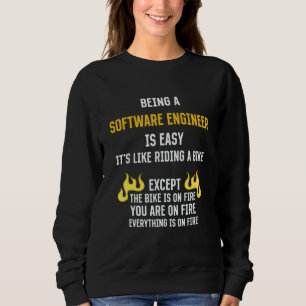 Sudadera Ser un Ingeniero de Software Es Fácil  Humor de De
