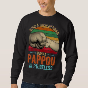 Sudadera Ser Un Padre Retro Es Un Honor Ser Un Pappou Es Pr