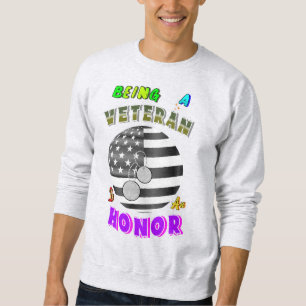 Sudadera Ser un veterano es un honor
