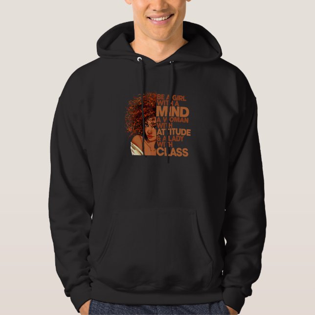 Sudadera Ser Una Chica Con Una Mujer Mental Con Una Dama De (Anverso)