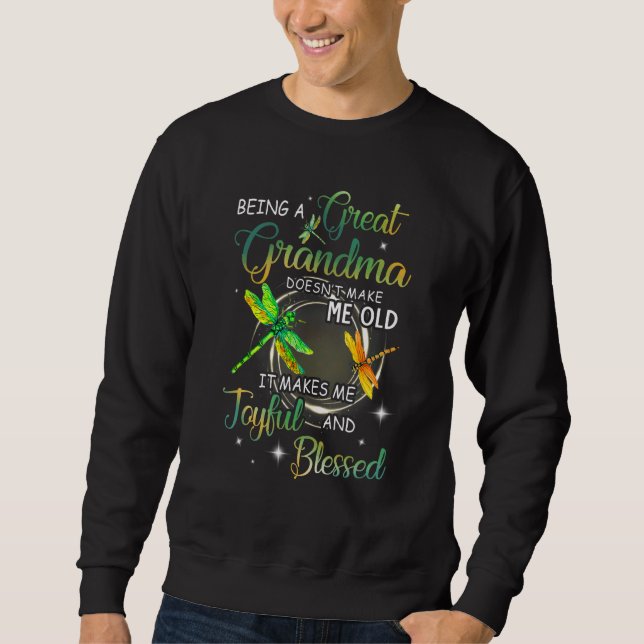 Sudadera Ser una gran abuela no me hace viejo amor (Anverso)