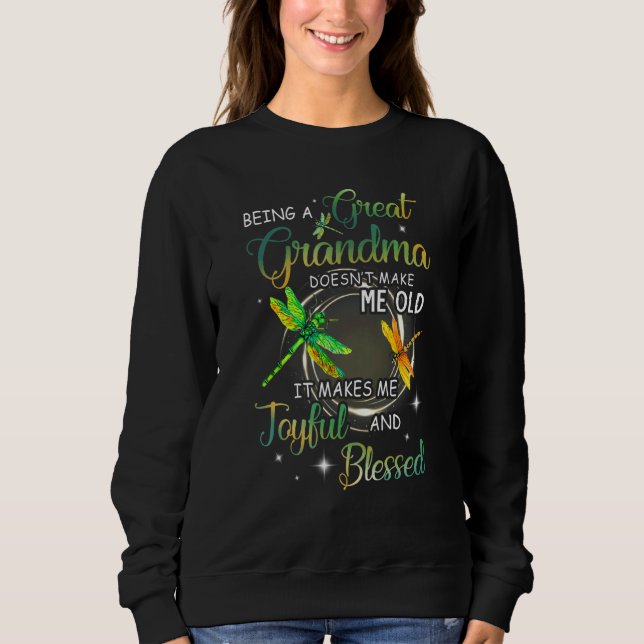 Sudadera Ser una gran abuela no me hace viejo amor (Anverso)