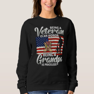 Sudadera Ser Veterano Es Un Honor Ser Abuelo