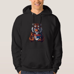 Sudadera Serbia Bandera tigre corazón de serbio raíz orgull
