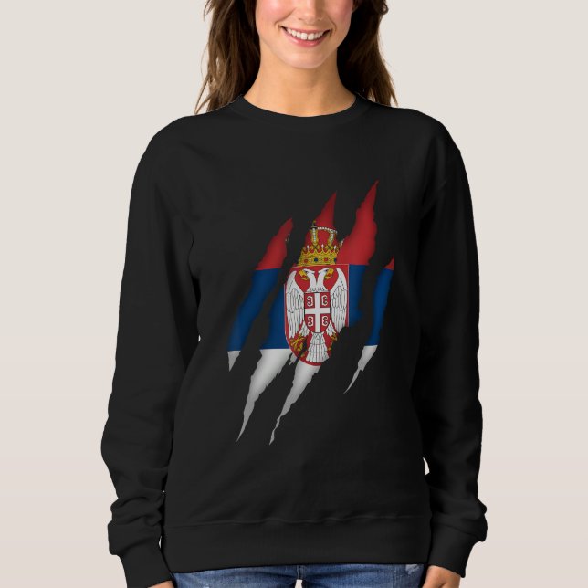 Sudadera Serbia Flag of Serbia Serbia Flag (Anverso)