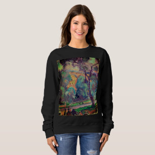 Sudadera Serene Park View Sweatshirt Wearable Art Elegance