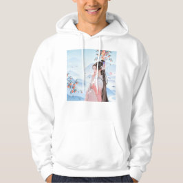 Sudadera Serenidad de Otoño: Dama Elegante y Caquis