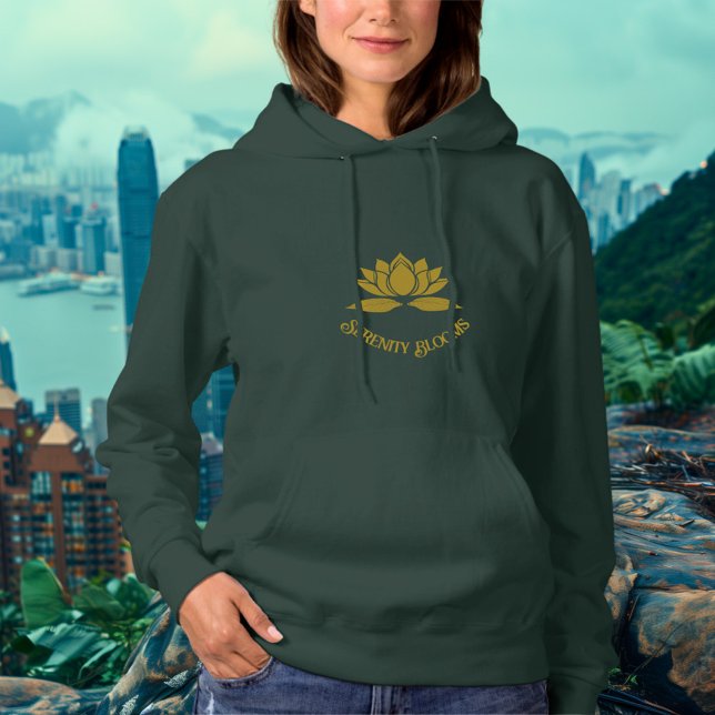Sudadera Serenidad - Diseño de Flor Loto de Oro Antiguo (Subido por el creador)