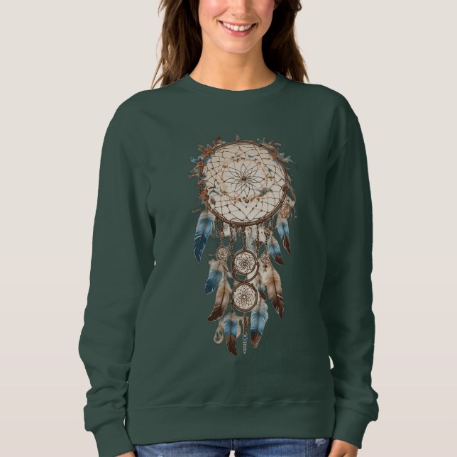 Sudadera Serenidad Dreamcatcher: Diseño simbólico de camise (Anverso)