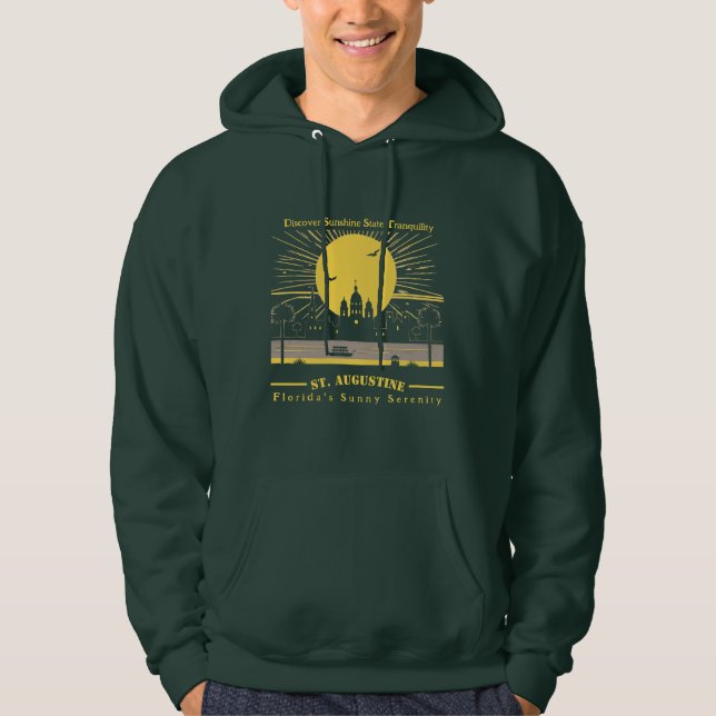 Sudadera Serenidad Sunny: St. Augustine Florida (Anverso)
