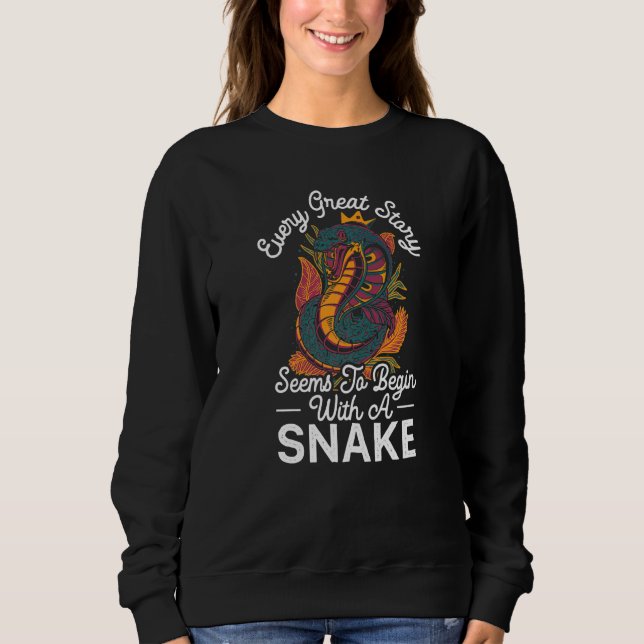Sudadera Serpentólogo de Animales Domésticos Serpiente (Anverso)