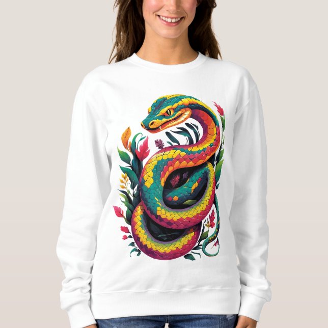 Sudadera Serpiente colorida (Anverso)
