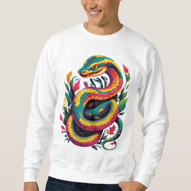 Sudadera Serpiente colorida (Anverso)